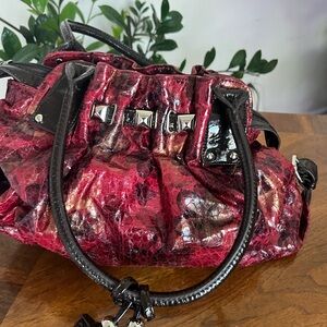 Stylish Red and Black Women's Bag